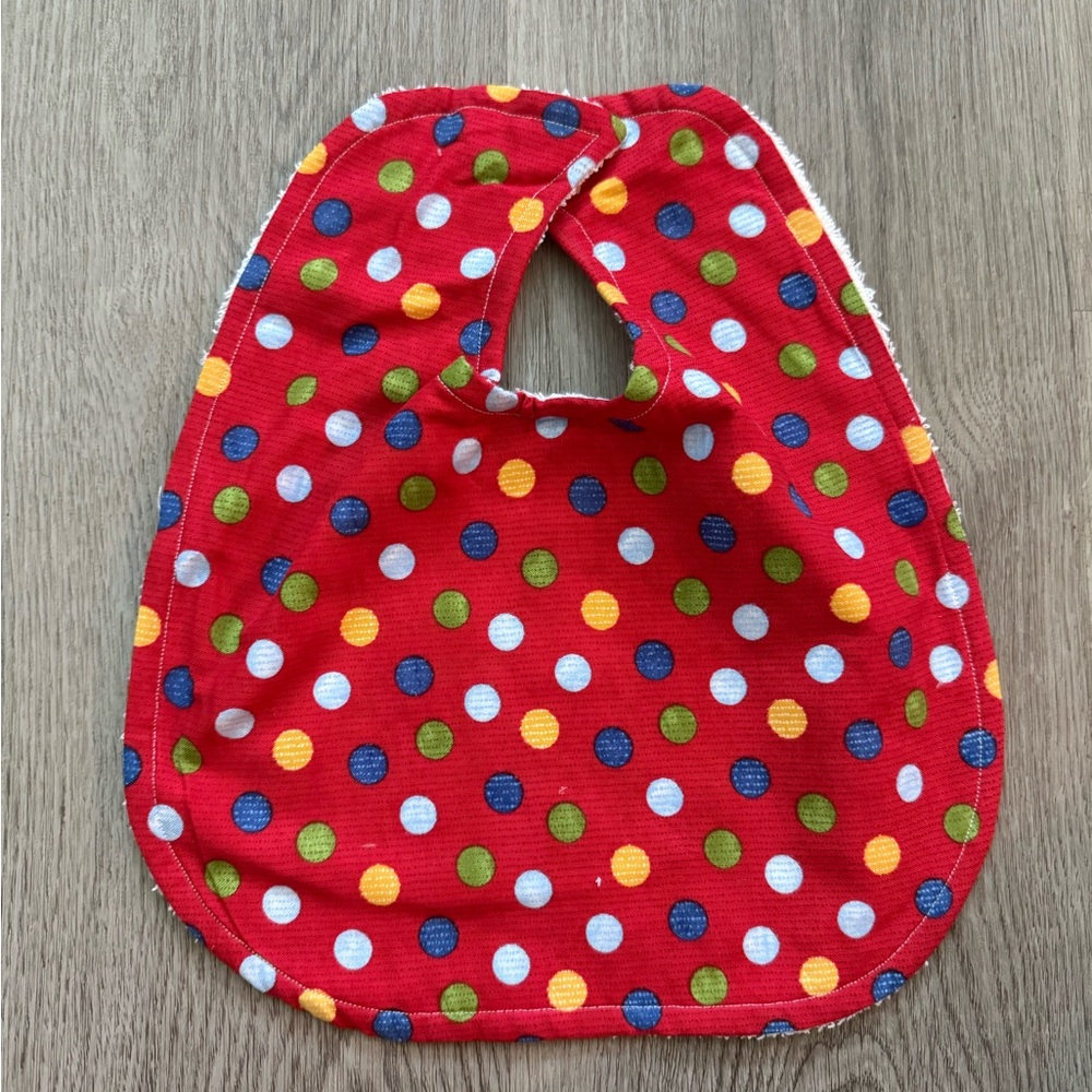 Colorful Polka Dot Baby Bib